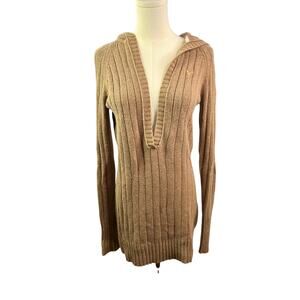 American Eagle 2000s Hoodie Womens Size small Cableknit Sweater y2k